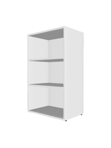 Composizione armadiatura chiusa (con fondo) MODULO BASE rettangolare larga71 profonda45 alta118cm, a3comparti, A.BOX.H3.C3.CH.RTL.BASE