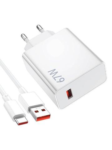 XIAOMI BHR9465EU - ALIMENTATORE 67W USB-A + CAVO TYPE-C