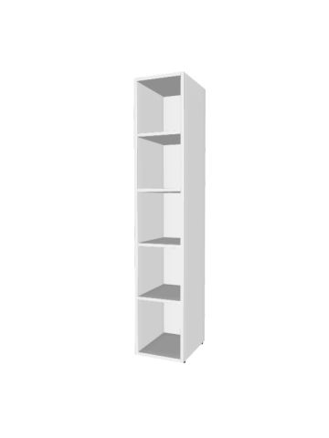 Armadi e Contenitori EDERA per composizione armadiatura chiusa (con fondo) MODULO BASE rettangolare larga36,6 profonda45 alta193cm, a5comparti