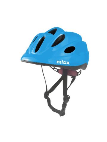 NILOX CASCO BAMBINO BLUE CON LUCE LED INTEGRATA PER MONOPATTINO E BICI (NXHELMETKIDBLUE)