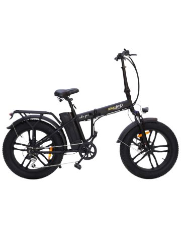 SKY JET BY F.LLI SCHIANO (BIC950) FAT E-BIKE (NERO) - BICICLETTA ELETTRICA - RUOTE 20""X4"" - MOTORE 250W - BATTERIA  36V 10.5AH - CAMBIO SHIMANO 7 RAPPORTI - TELAIO IN ACCIAIO - CERCHI IN LEGA - DISPLAY LCD - FRENI A DISCO - AUTONOMIA 45KM - AMMORTIZZATO